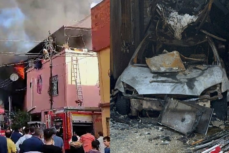 Alevlerin sardığı evde mahsur kalan 1'i bebek, 4 kişi kurtarıldı