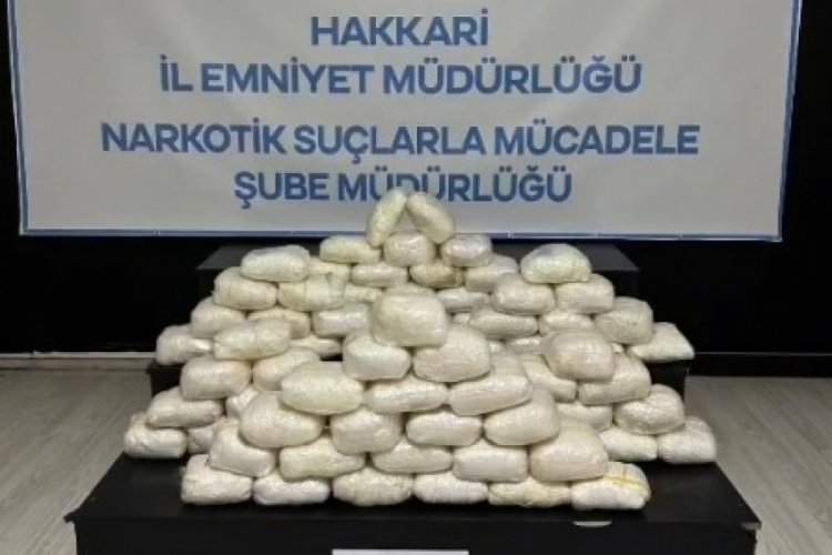 Hakkari 92 kilogram metamfetamin ele geçirildi