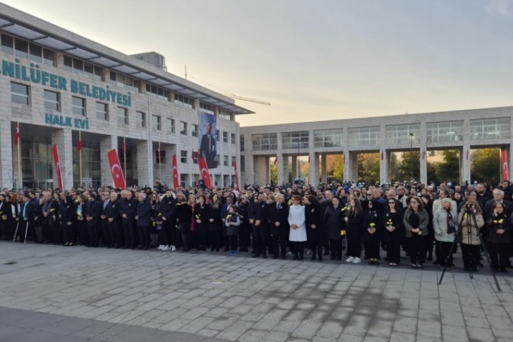 Nilüfer Belediyesi 10 Kasım'da Atatürk'ü unutmadı