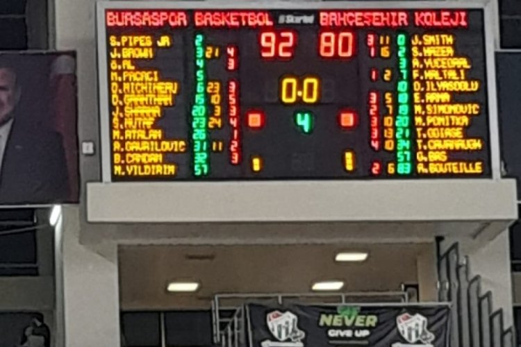 Bursaspor'dan Bahçeşehir galibiyeti: 92-80