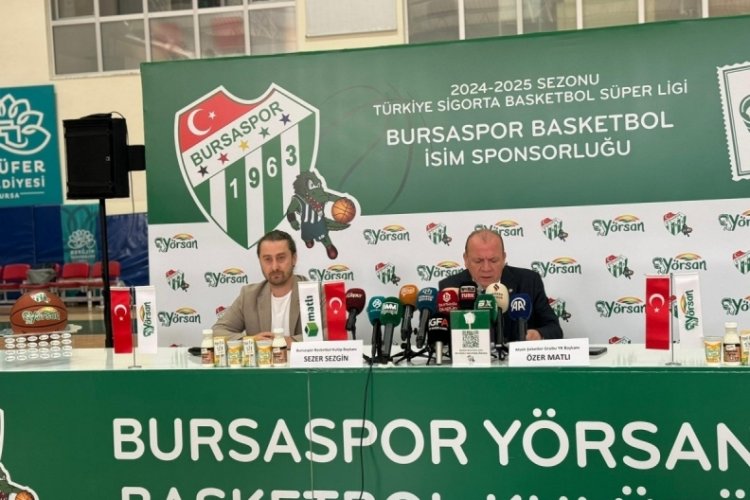 Bursaspor Basketbol'un isim sponsorluğu lansmanı d&uuml;zenlendi