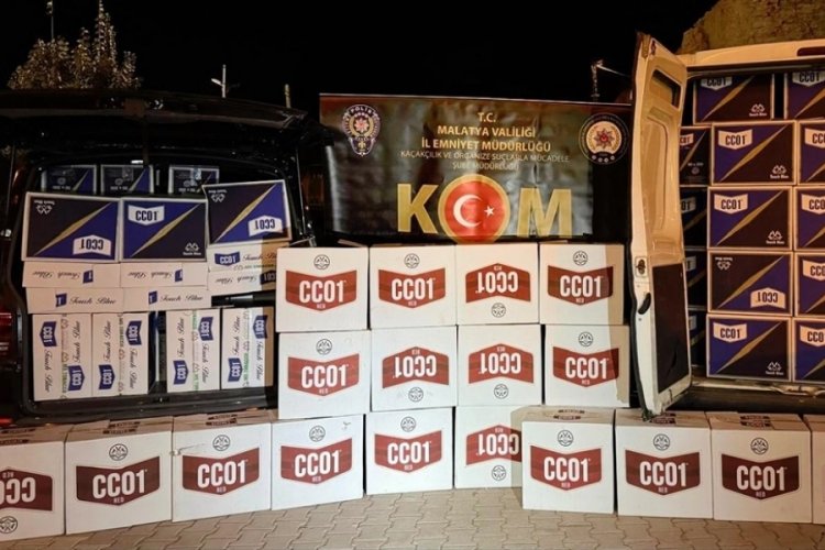 Malatya'da 2 milyon 380 bin makaron ele ge&ccedil;irildi