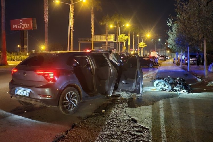 Adana'da otomobil ile motosiklet çarpıştı: 1 ölü