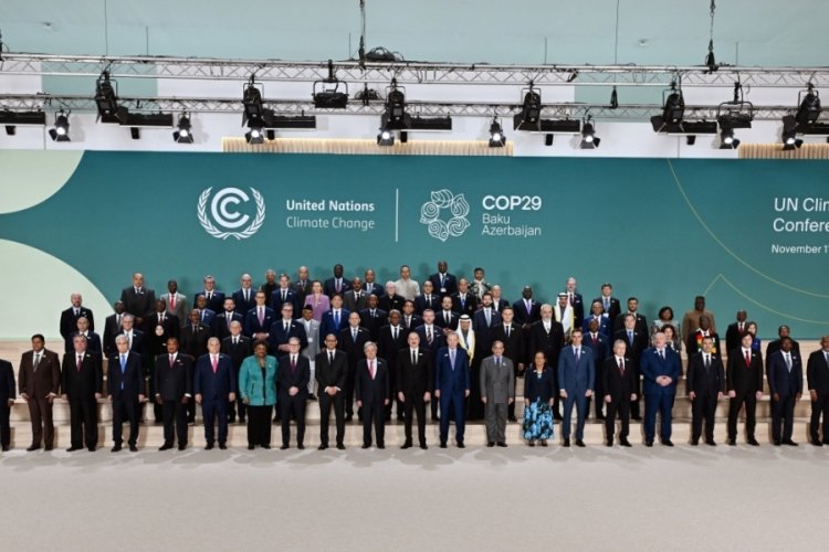 Cumhurbaşkanı Erdoğan, COP29 aile fotoğrafı çekimine katıldı