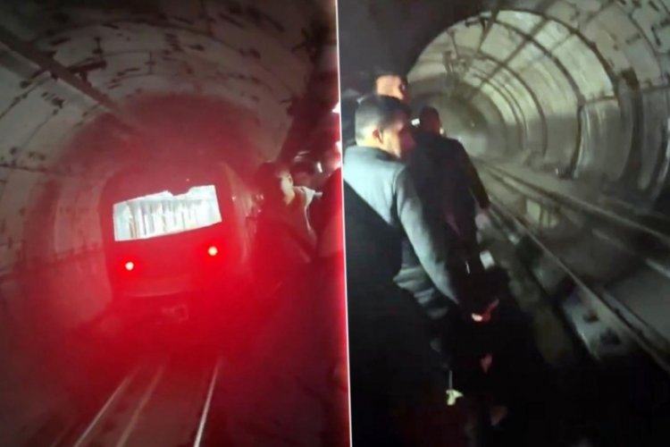 İstanbul'da metroda panik: Raylara inerek yürüdüler