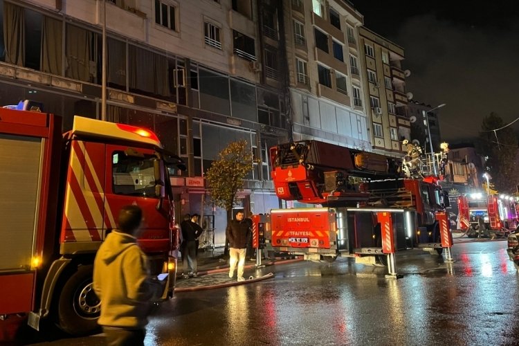 İstanbul'da tekstil atölyesinde yangın