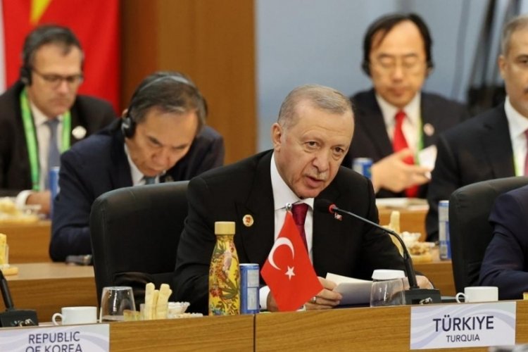 Cumhurbaşkanı Erdoğan G20 Liderler Zirvesi'nde basın açıklaması yaptı