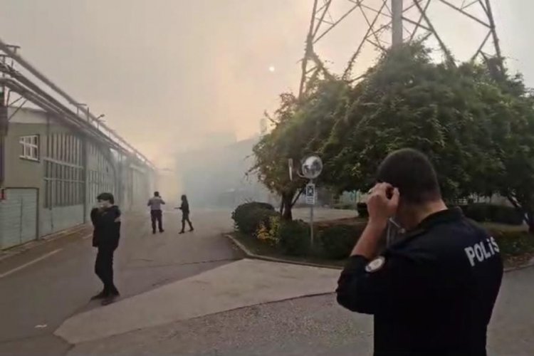 Bursa'da iplik fabrikasında gaz sızıntısı!