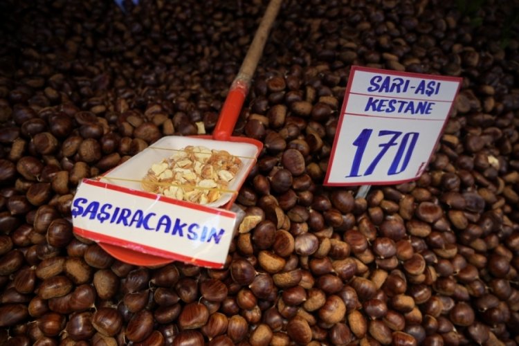 T&uuml;rkiye'de pazara &ccedil;ıkan ithal &Ccedil;in kestanesine Bursa'da bu yıl bolluk sebebiyle ilgi g&ouml;sterilmiyor