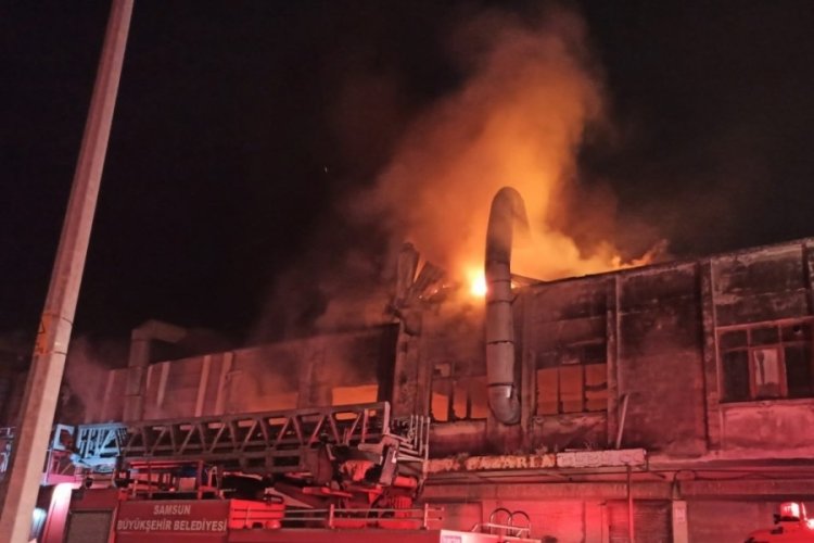 Samsun'da yangın 3 saatte kontrol altına alındı