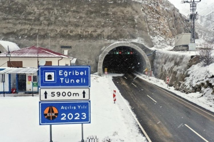 Eğribel T&uuml;neli yeniden ulaşıma a&ccedil;ıldı