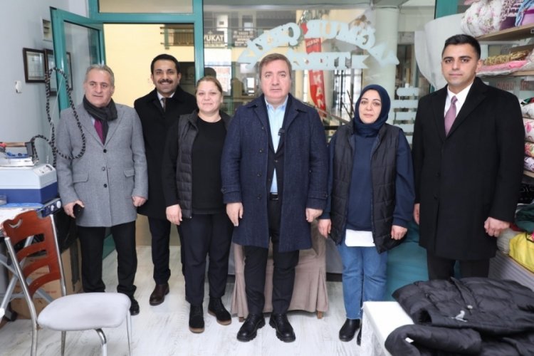 Devlet desteği ile terzi d&uuml;kkanı a&ccedil;tı