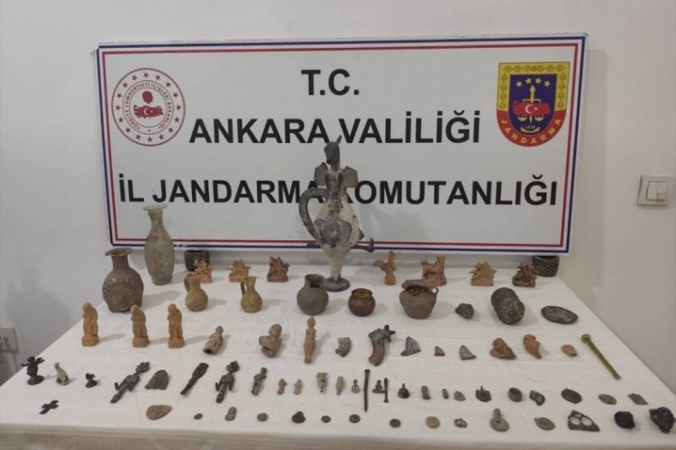 Başkent'te tarihi eser ka&ccedil;ak&ccedil;ılığı operasyonu