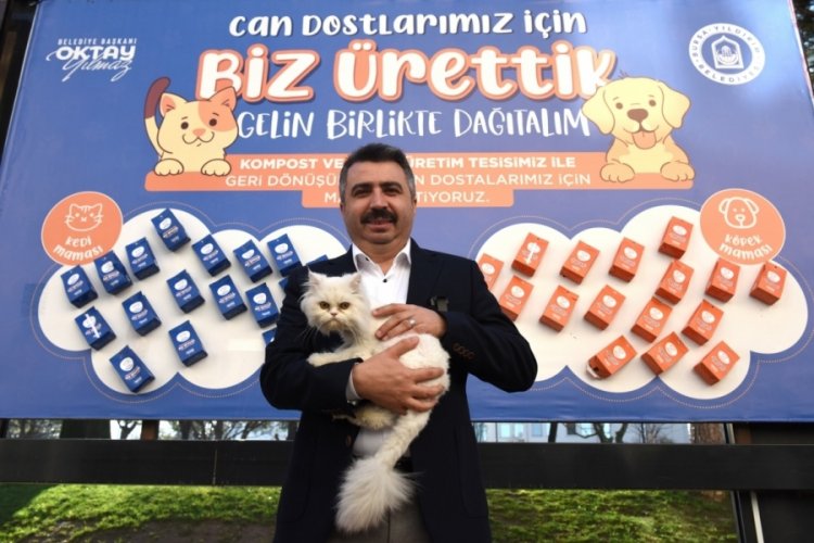 Bursa'da atık gıdalar mamaya d&ouml;n&uuml;ş&uuml;yor