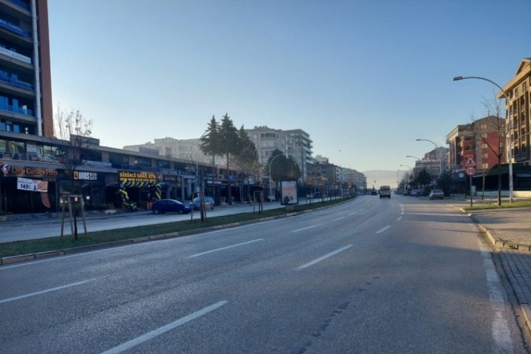 Bursa'da yılın ilk günü trafik yeşile büründü!