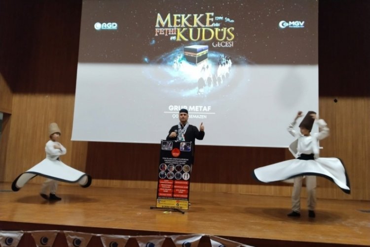 Bursa'da yılbaşı akşamı Mekke'nin fethi ve Kudüs gecesi düzenlendi!