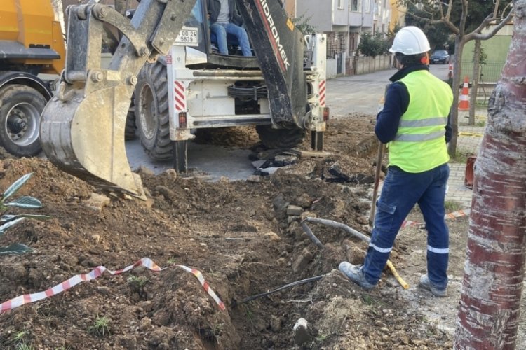 Kocaeli'de kazı çalışması sırasında doğal gaz borusu delindi