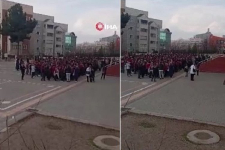 Ankara'da deprem... Bir okul tahliye edildi!