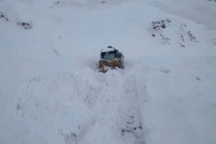 Ulaşıma kapanan yolu açmaya çalışırken çığ altında kaldı