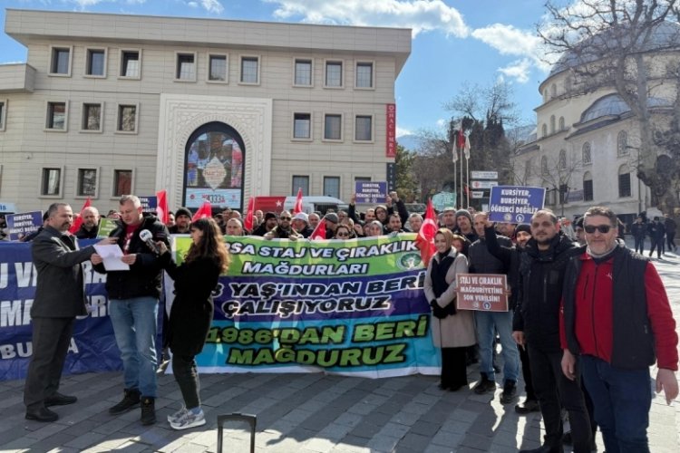 Staj ve Çıraklık Mağdurları bir kez daha Bursa'dan seslendi!