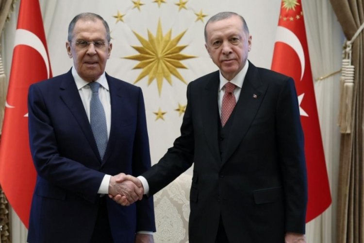 Cumhurbaşkanı Erdoğan, Rusya Dışişleri Bakanı Lavrov'u kabul etti