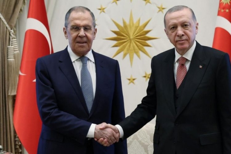Cumhurbaşkanı Erdoğan, Rusya Dışişleri Bakanı Lavrov'u kabul etti