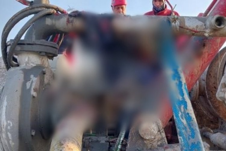 Sondaj makinesine sıkışan işçi yaşamını yitirdi