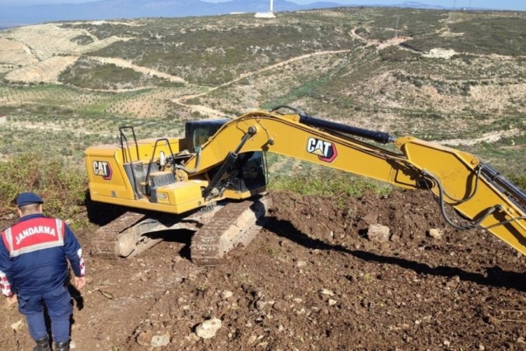 Didim'de hazine arazisinde kaçak kazı