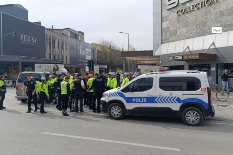 Bursa'da kasktan ceza yedi, ekiplere zor anlar yaşattı