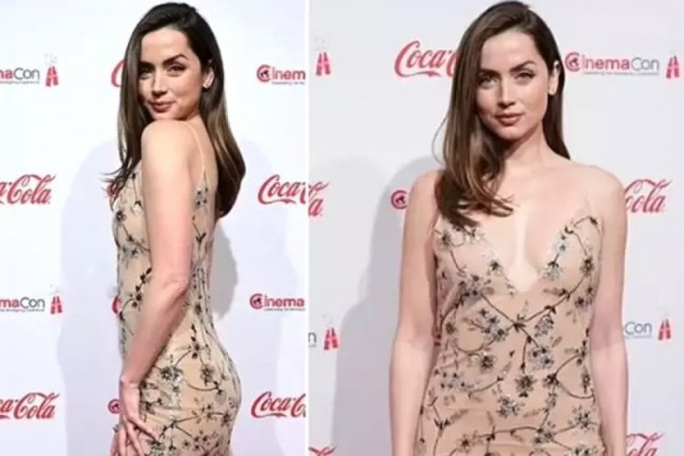 Ana De Armas, dekolteli elbisesi ile göz kamaştırdı