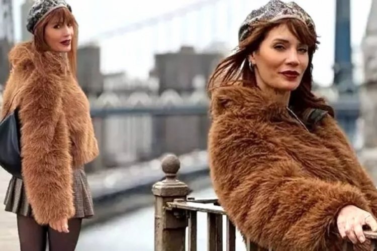 Ayça Varlıer'in Brooklyn pozlarına beğeni yağdı!
