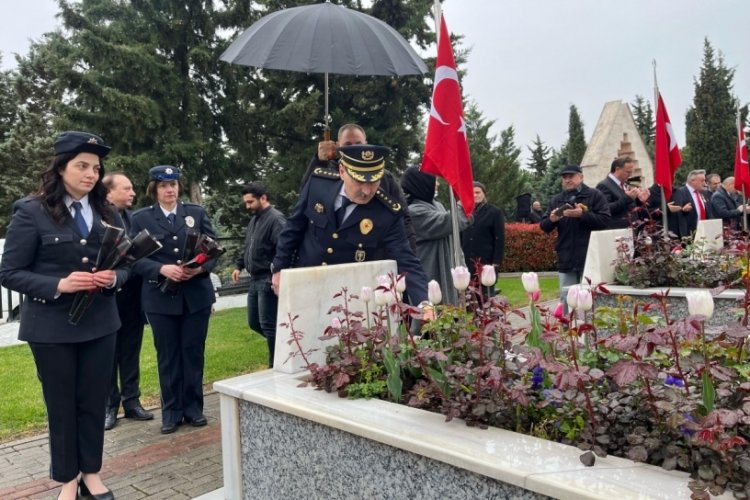 Bursa Emniyet Teşkilatı, Polis Şehitliği'ni ziyaret etti