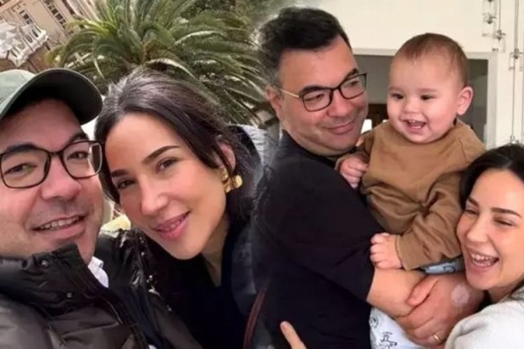 Ünlü şarkıcı İpek Açar'dan mutlu aile pozu