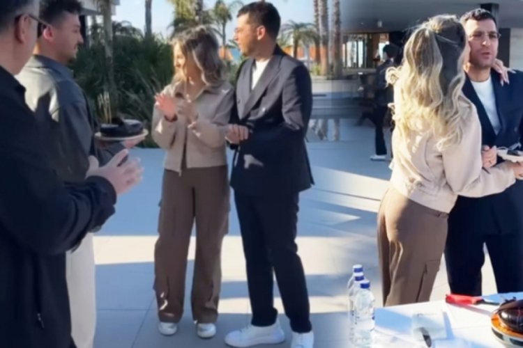 Iman Elbani'den eşi Murat Yıldırım'a sürpriz kutlama