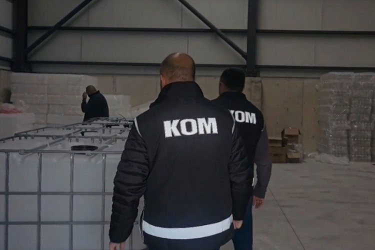 12 ton sahte alkol ele geçirildi