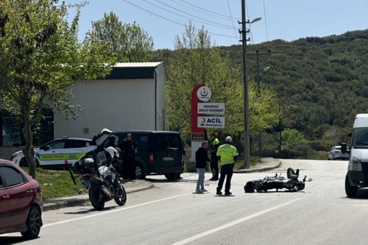 Bursa'da korkutan kaza! Motosikleti ile...