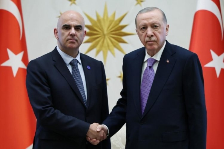 Cumhurbaşkanı Erdoğan, Alain Berset'i kabul etti