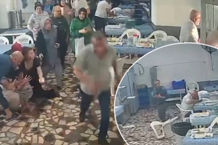 Yemekhanede deprem anı: Kimi bayıldı kimi kaçtı!