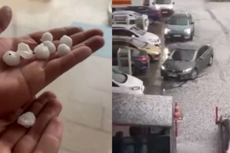 Ankara'da sağanak ve dolu etkili oldu