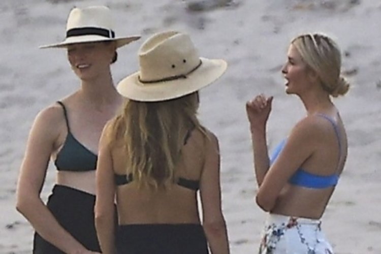 Gisele Bündchen, Ivanka Trump ile Karlie Kloss aynı plajda