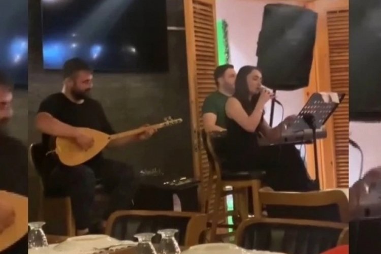 Sahnede korkutan kaza! Şarkıcının üzerine hoparlör devrildi