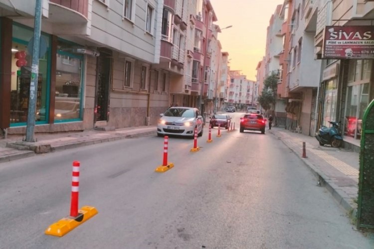 Bursa'da ikinci sıra parklanmalara karşı harekete geçildi