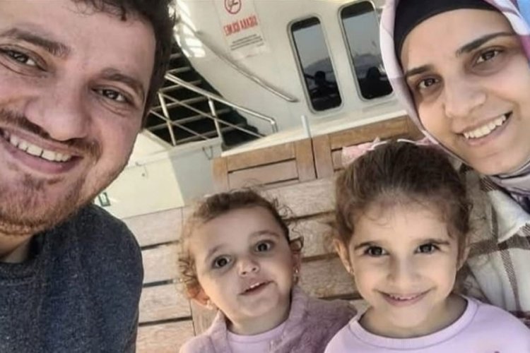 Baba ve 2 kızının hayatını kaybettiği facianın ardından yürek yakan kare