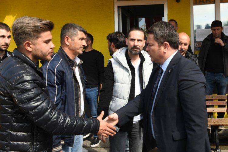 Bursa Osmangazi Belediye Başkanı Aydın'dan taksici esnafına destek