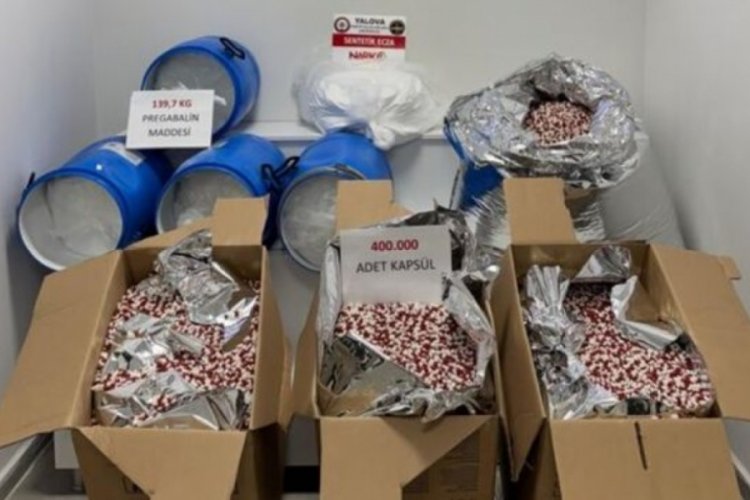 Büyük uyuşturucu operasyonu: Yüz binlerce sentetik hap hammaddesi ele geçirildi