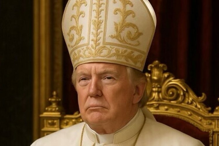 Trump kendini Papa yaptı!