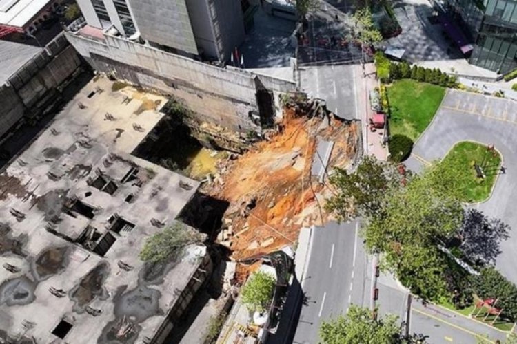 Sarıyer'de yol çökmüştü! İşte son durum...