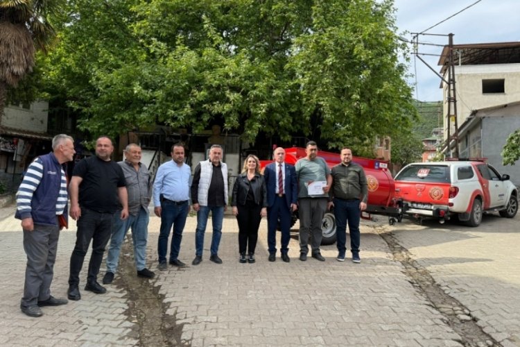 Bursa Büyükşehir Belediyesi'nden o mahalleye yangın söndürme tankeri!
