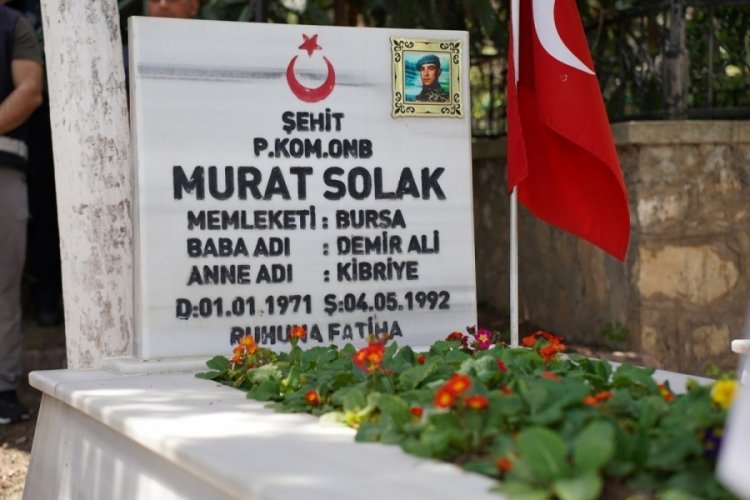 Bursalı şehidimiz Murat Solak, şehadetinin yıldönümünde mezarı başında anıldı!