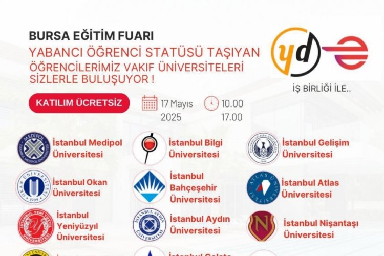 Bursa'da eğitim fuarı başlıyor!